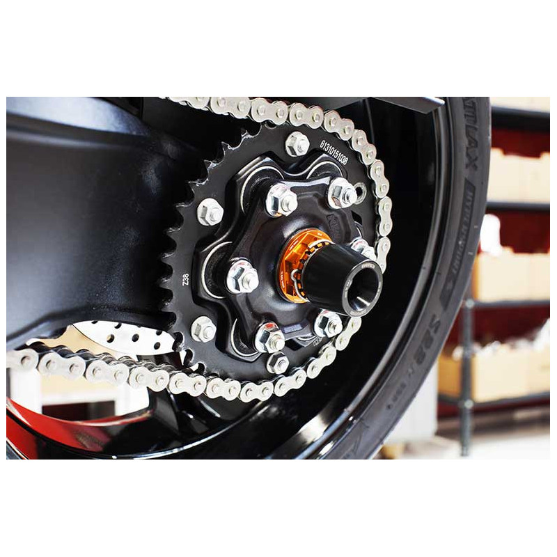 KTM 1290 SUPERDUKE ROULETTES DE PROTECTION ROUE ARRIERE EVOTECH