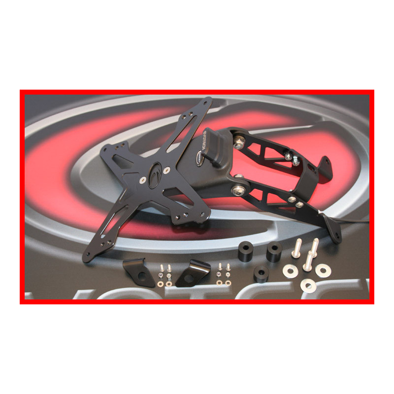 KTM 690 DUKE/ 690SM / 690SMR SUPPORT DE PLAQUE REGLABLE