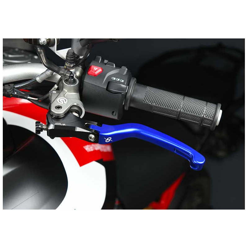 KTM 890 DUKE R KIT LEVIER FREIN ET EMBRAYAGE REPLIABLE ALU TAILLE MASSE BONAMICI
