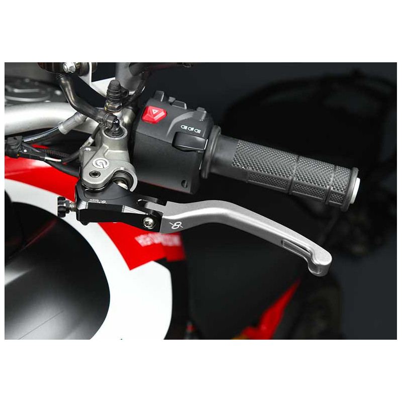 KTM 890 DUKE R KIT LEVIER FREIN ET EMBRAYAGE REPLIABLE ALU TAILLE MASSE BONAMICI