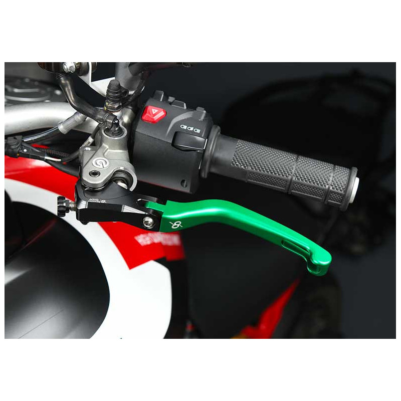 KTM 890 DUKE R KIT LEVIER FREIN ET EMBRAYAGE REPLIABLE ALU TAILLE MASSE BONAMICI