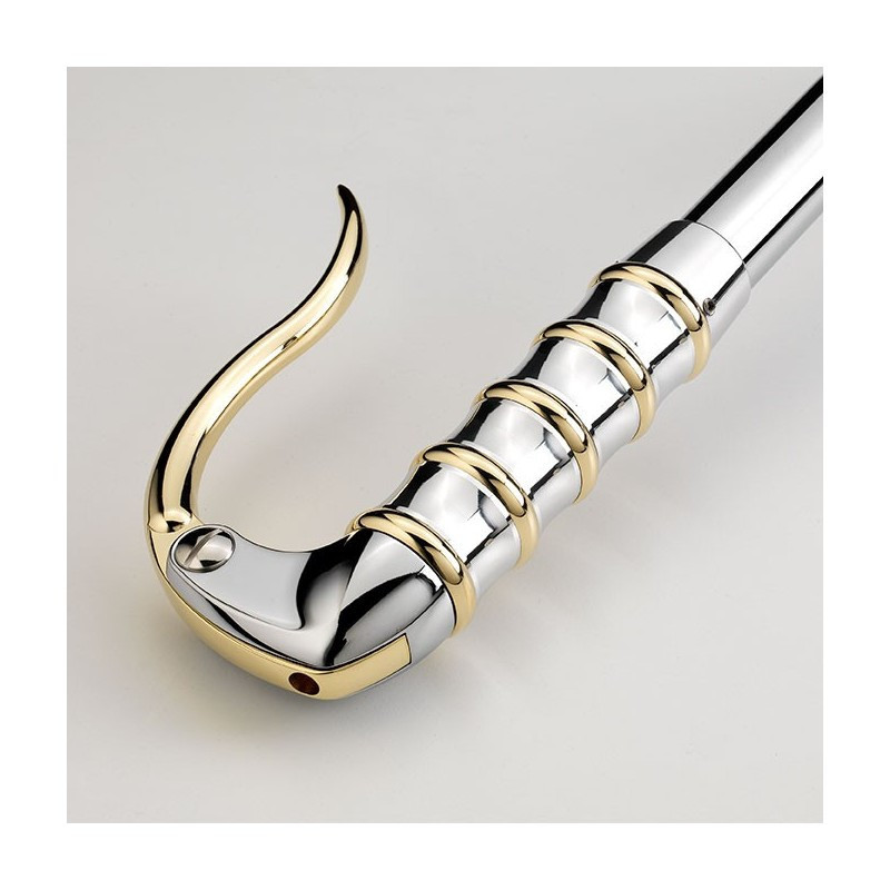 LEVIER RETRO LINE KUSTOM TECH CHROME ET LAITON POLI
