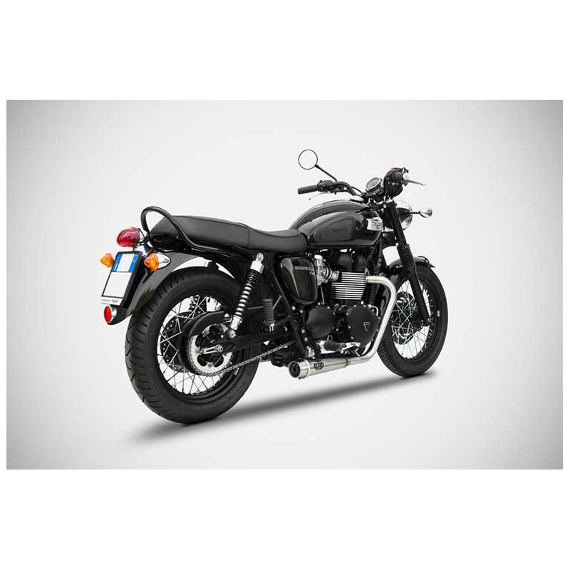Ligne complète 2 en 2 inox Triumph bonneville Zard
