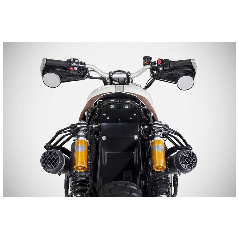 LIGNE COMPLETE 2 SORTIES INOX ZARD TRIUMPH SCRAMBLER 1200