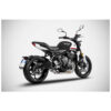 Ligne complète 3 en 1 inox Euro 5 avec embout carbone Triumph trident 660 Zard