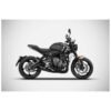 Ligne complète 3 en 1 inox Euro 5 avec embout carbone Triumph trident 660 Zard