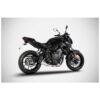 Ligne complète d'échappement basse inox mt07 et xsr 700 Zard