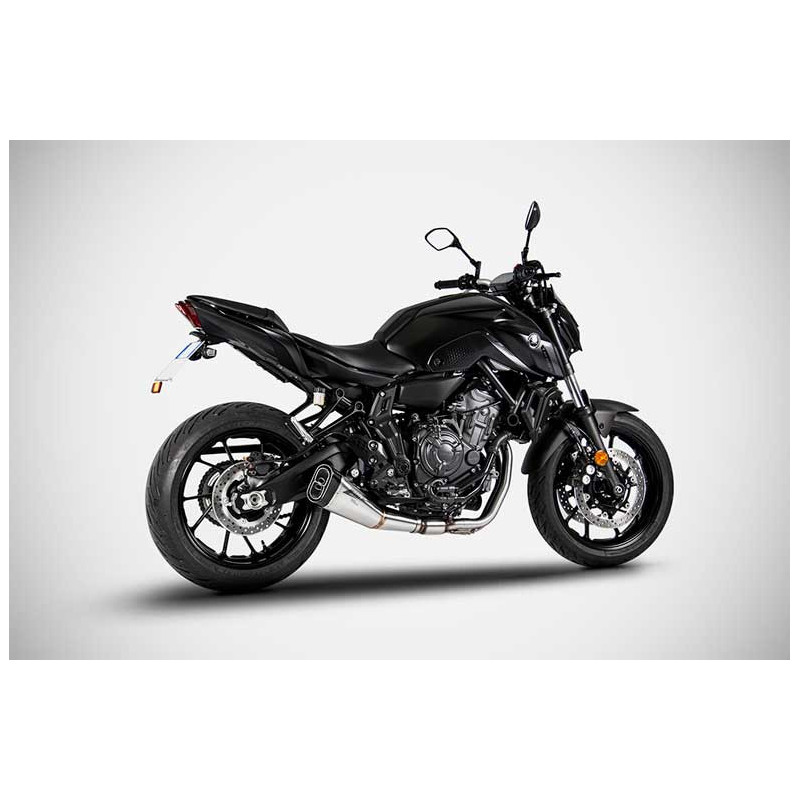 Ligne complète d'échappement basse inox mt07 et xsr 700 Zard