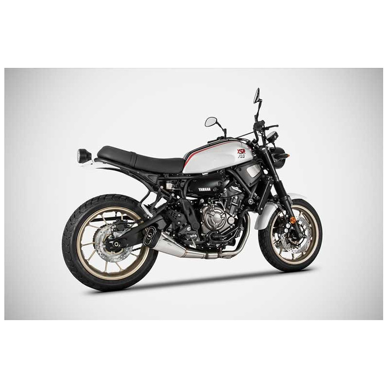 Ligne complète d'échappement basse inox mt07 et xsr 700 Zard