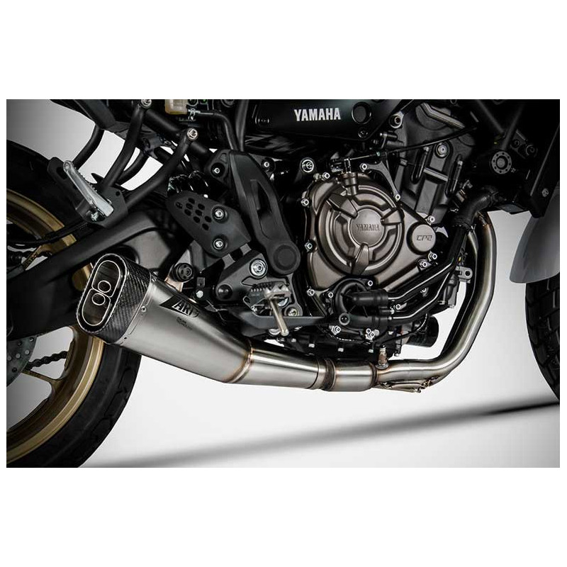 Ligne complète d'échappement basse inox mt07 et xsr 700 Zard