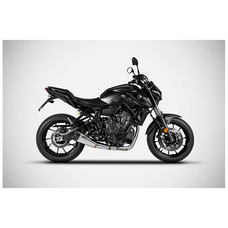 Ligne complète d'échappement basse inox mt07 et xsr 700 Zard
