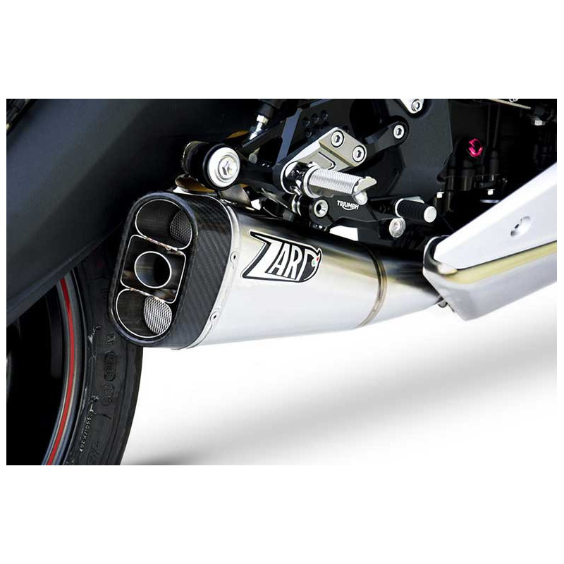 Ligne complète d'échappement basse inox  Zard DAYTONA 675
