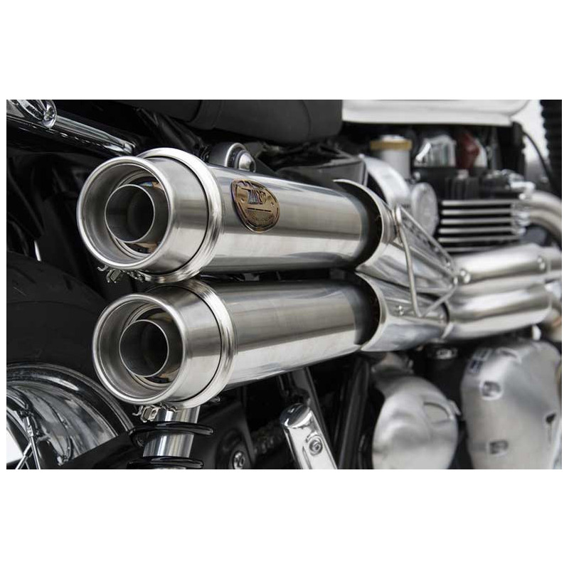 Ligne complète d'échappement haute 2 en 2 inox racing Zard