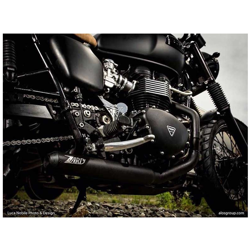 Ligne complète d'échappement haute inox racing carbu Zard