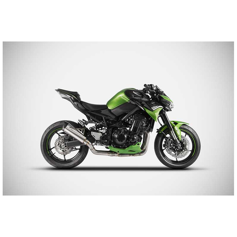 Ligne complète d'échappement inox 4 en 1 Kawasaki Z900 Zard
