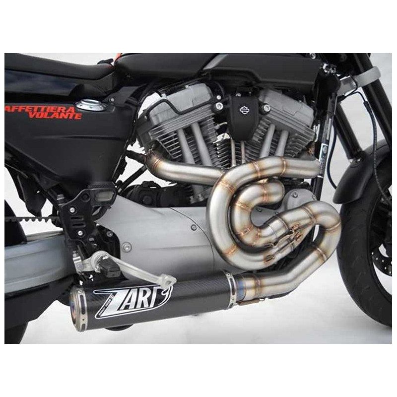 Ligne complète d'échappement inox carbone Zard