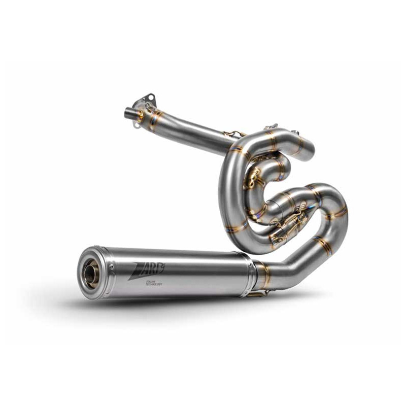 Ligne complète d'échappement inox carbone Zard