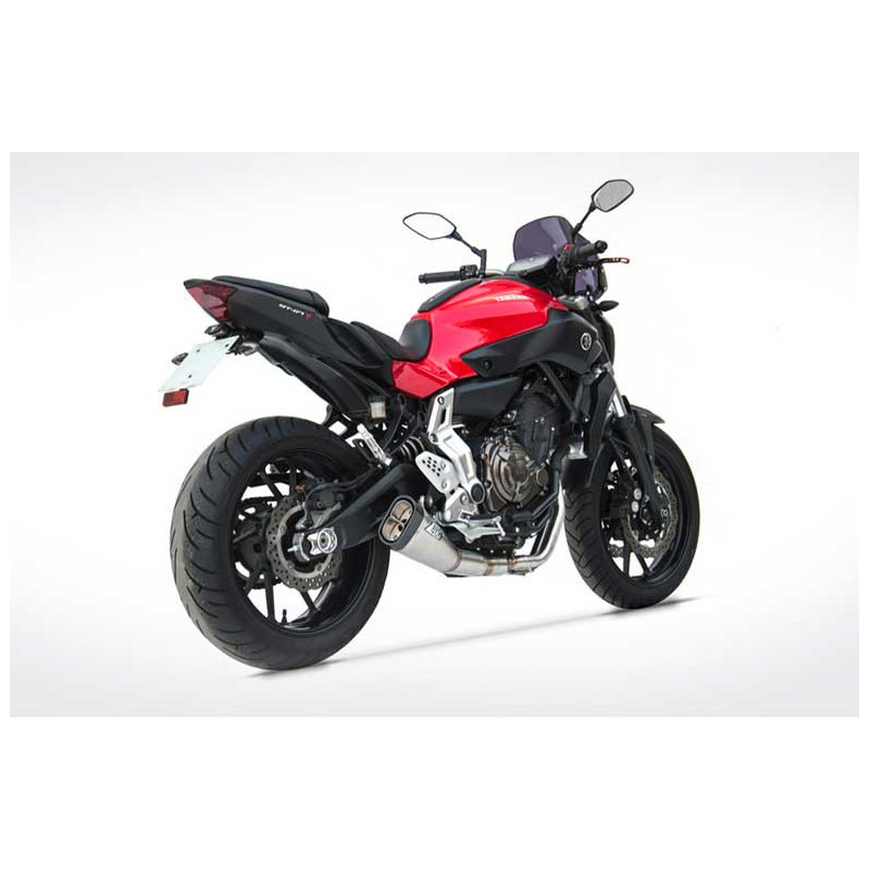 Ligne complète d'échappement inox mt07 Zard
