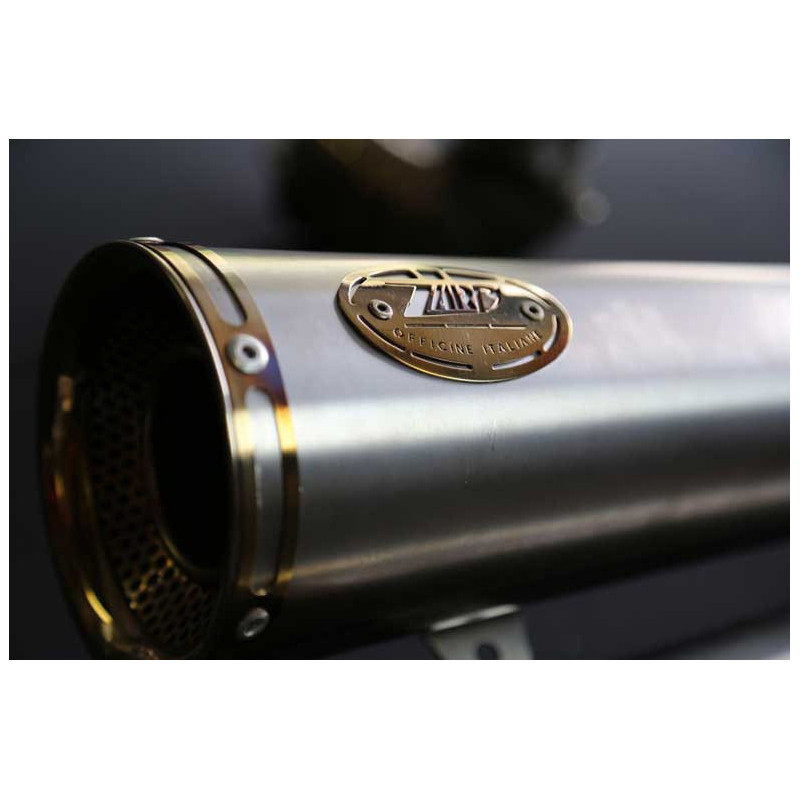 Ligne d'échappement 2 en 1 en 2 inox Ducati monster 1200 r Zard