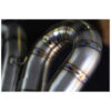 Ligne d'échappement 2 en 1 en 2 inox Ducati monster 1200 r Zard