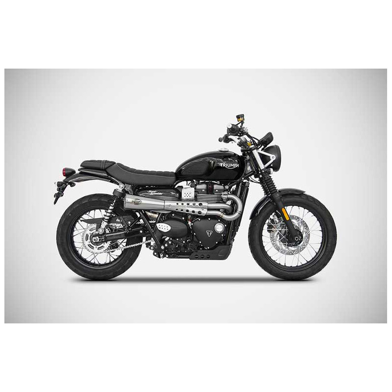 Ligne d'échappement tiger 70 haut inox Zard