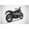 Ligne d'échappement tiger 70 haut inox Zard