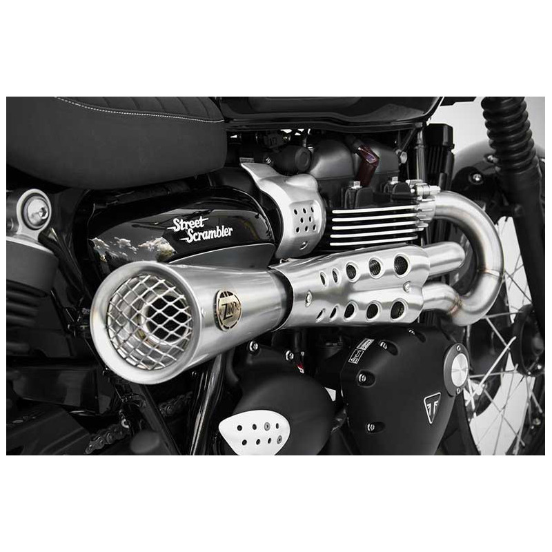 Ligne d'échappement tiger 70 haut inox Zard