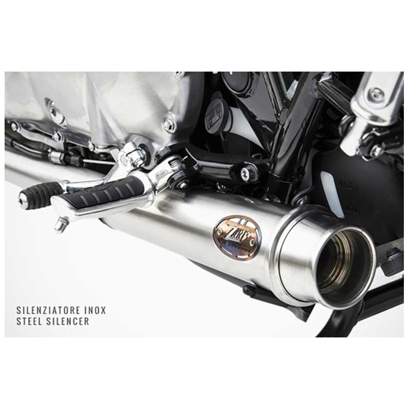 Ligne Echappement 2 en 2 court Triumph t120 Zard