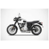 Ligne Echappement 2 en 2 court Triumph t120 Zard