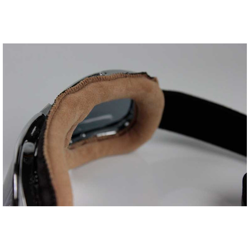 LUNETTES NANNINI BIKER CHROME - MARRON ECRAN GRIS ANTIBUEE