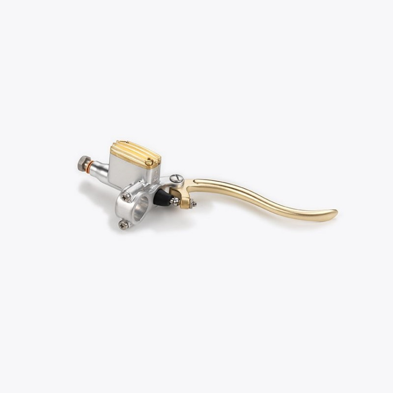 MAITRE CYLINDRE DE FREIN 14MM EN ALUMINIUM ET LAITON SATINE