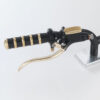 MAITRE CYLINDRE DE FREIN 14MM EN ALUMINIUM NOIR ET LAITON POLI