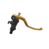 Maitre cylindre de frein forgé avec corps noir pour guidon 1 19x18 levier fix