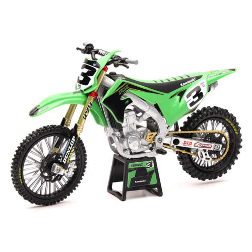 MINIATURE KAWASAKI KX450 2019 N°3 ECHELLE 1/12°