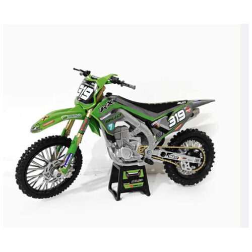 MOTO CROSS KAWASAKI KX450F 2021 BUD RACING TEAM Q. PRUGNIÈRES N°319 ECHELLE 1/12