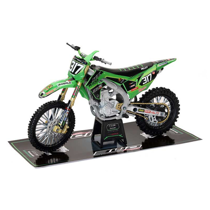MOTO CROSS KAWAZAKI KX450F 2020 MATHIS VALIN N°317  1/12°