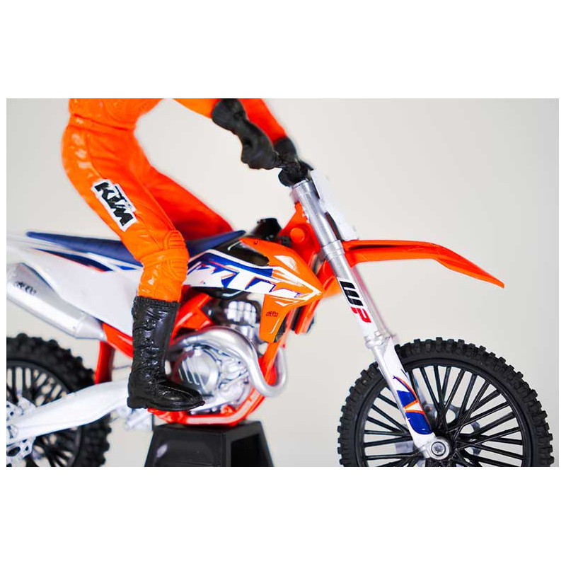 MOTO CROSS KTM SX450F + RIDER 1/12°