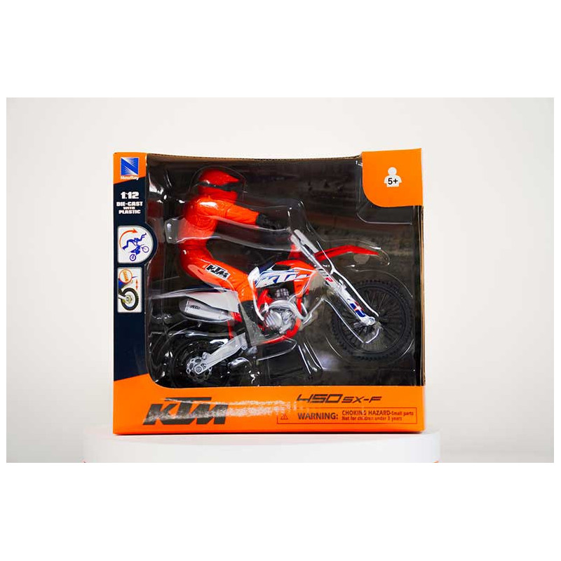 MOTO CROSS KTM SX450F + RIDER 1/12°