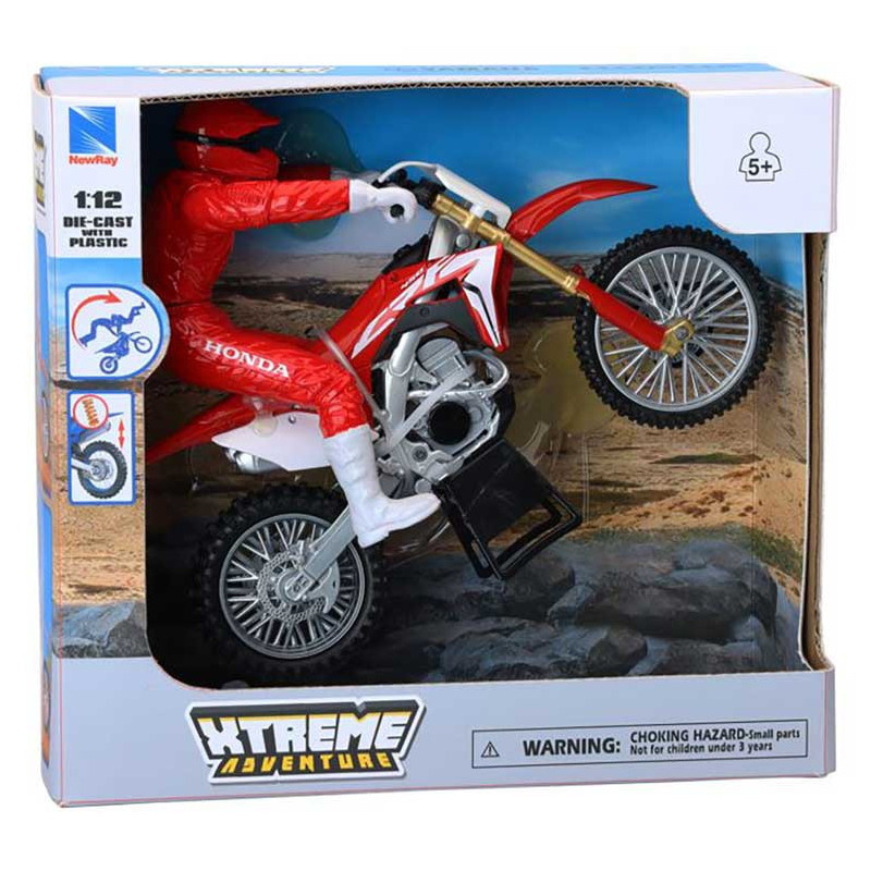 MOTO HONDA CR450F + RIDER 1/12°