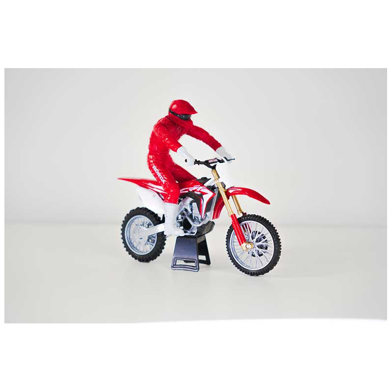 MOTO HONDA CR450F + RIDER 1/12°