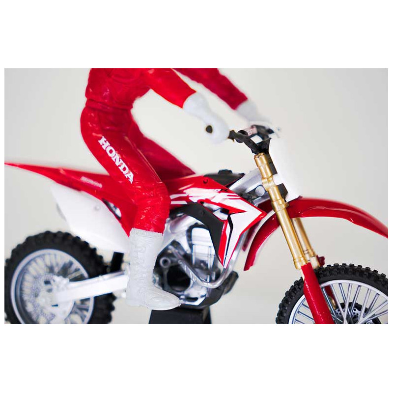 MOTO HONDA CR450F + RIDER 1/12°