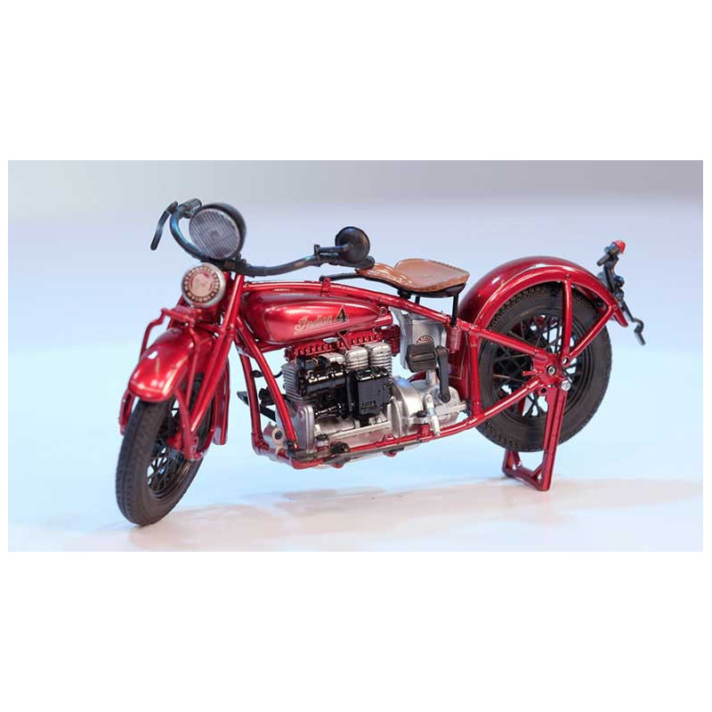 MOTO INDIAN FOUR (BURGUNDY) 1930 1/12°