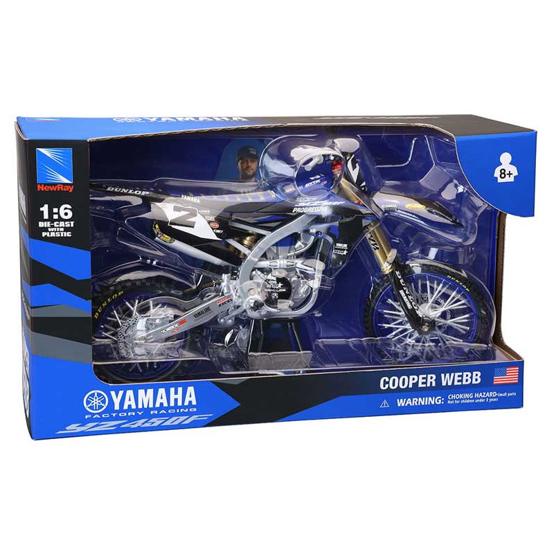 MOTO YAMAHA YZ450F STAR RACING TEAM COOPER WEBB N°2 ECHELLE 1/6°