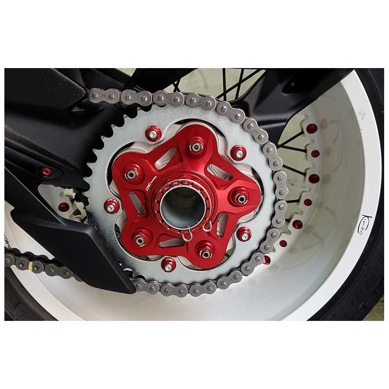 MV AGUSTA BRUTALE 800 RR FLASQUE PORTE COURONNE 6 TROUS