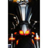 PAIRE DE BANDES CLIGNOTANTES FOURCHE A LED 43MM CLAIR
