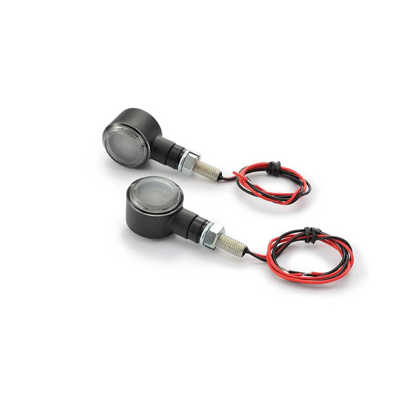 PAIRE DE CLIGNOTANT D-LIGHT SOL NOIR VERRE FUME