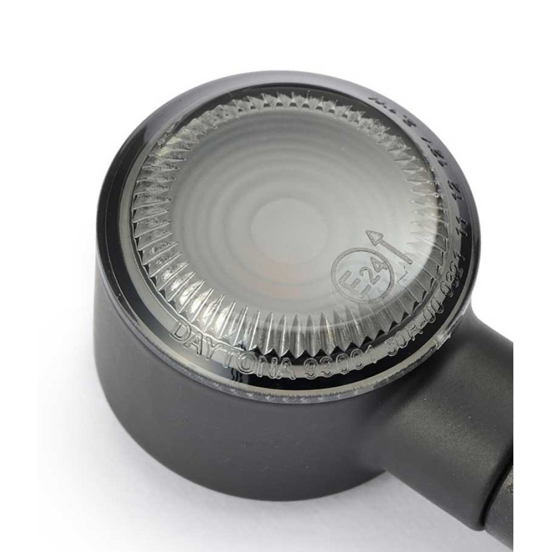 PAIRE DE CLIGNOTANT D-LIGHT SOL NOIR VERRE FUME
