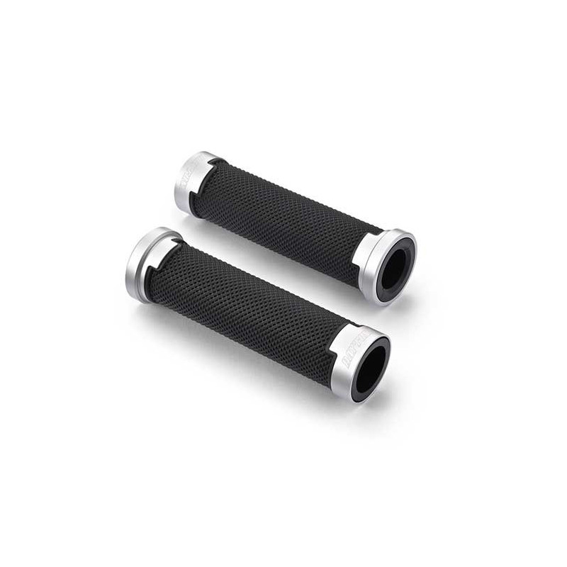 PAIRE DE POIGNEE 22MM ALUMINIUM DAYTONA NOIR, 125MM