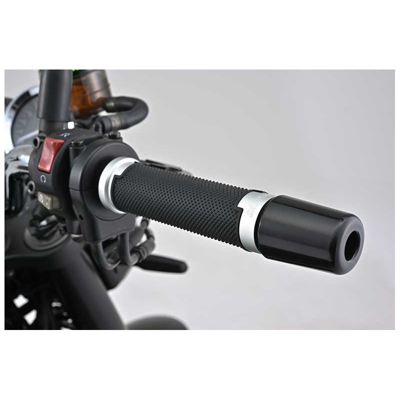PAIRE DE POIGNEE 22MM ALUMINIUM DAYTONA NOIR