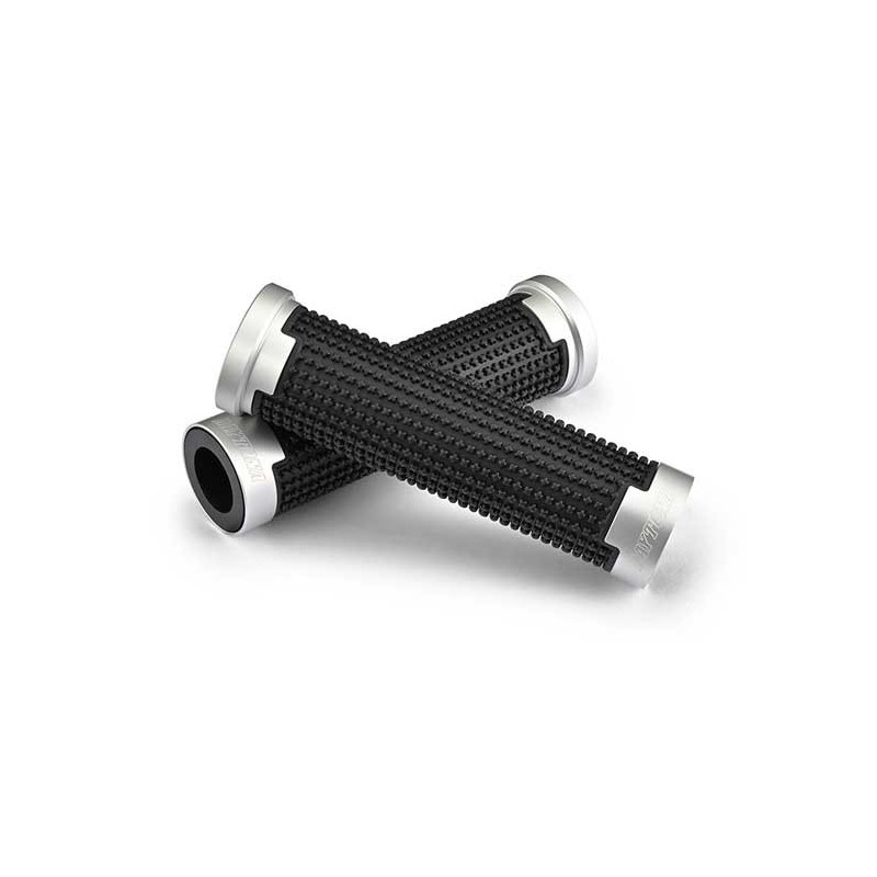 PAIRE DE POIGNEE 25,4MM ALUMINIUM DAYTONA NOIR, 125MM